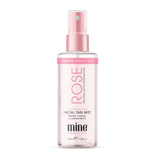 MineTan Rose Self Tanner Face | Lightweight, Ultra Hydrating Face Tanner That Absorbs Instantly For An Illuminating Skin Finish & Luminous Self Tan, Self Tanner Face Spritz, Vegan & Cruelty Free