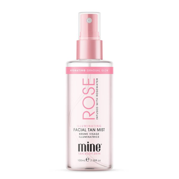 MineTan Rose Self Tanner Face | Lightweight, Ultra Hydrating Face Tanner That Absorbs Instantly For An Illuminating Skin Finish & Luminous Self Tan, Self Tanner Face Spritz, Vegan & Cruelty Free