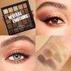 Nude Neutral Eyeshadow Palette, 25 Color Matte Shimmer Brown Gold Eye Shadow Palette, Pigment Naked Smokey Natural Eyeshadow Palette for Brown Eyes, Long Lasting Blendable Hypoallergenic Makeup Pallet