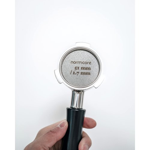 Normcore 51mm Puck Screen - Lower Shower Screen - Metal Coffee Reusable Filter for Espresso Portafilter Filter Basket 51mm - 1.7mm Thickness 150μm - Stainless Steel