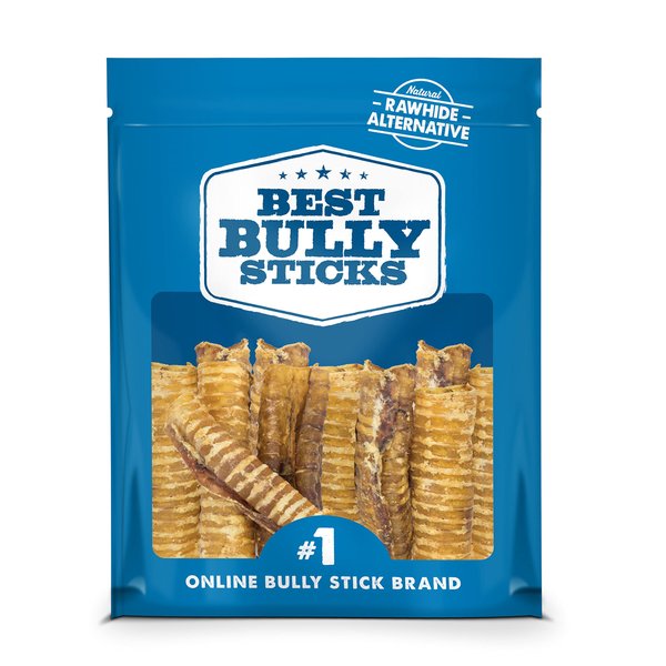Best Bully Sticks Premium 6 Inch Beef Trachea Dog Chews (20 Pack) - All-Natural, Grain-Free, 100% Beef, Single-Ingredient Dog Treat Chew - Promotes Dental Health