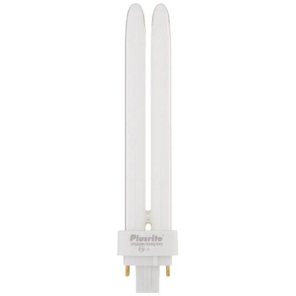 Plusrite 4035-4 Pin G24q-3 Base - 4100K - CFQ26W/G24q/841-26W Compact Fluorescent Light Bulb