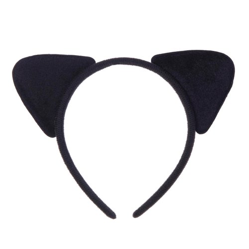 Vonokee Cat Ear Headband, Cute Hair Headbands for Women Girls, Halloween Costume Party, Black (black)