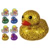 JA-RU Giant Glitter Rubber Ducks (4 Rubber Duckies Assorted) Baby Bath Toys & Pool Beach Essentials. Stress Relief Sensory Play Fidget Toy. Bulk Pinata Filler Stocking Stuffer. 4343-4s