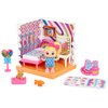 JoJo Siwa JoJo's World Bedroom Mini Playset, Mini JoJo Collectible Figure, 12-pieces, Kids Toys for Ages 6 Up by Just Play