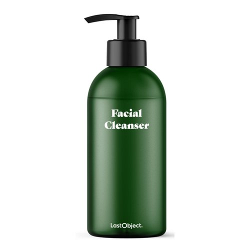 LastObject Refillable Facial Cleanser Kit - 300ml Reusable Bottle with 4 Powder-Based Refills - Zero Waste Moisturizing Aloe Vera & Hyaluronic Acid Face Wash for Sensitive Skin