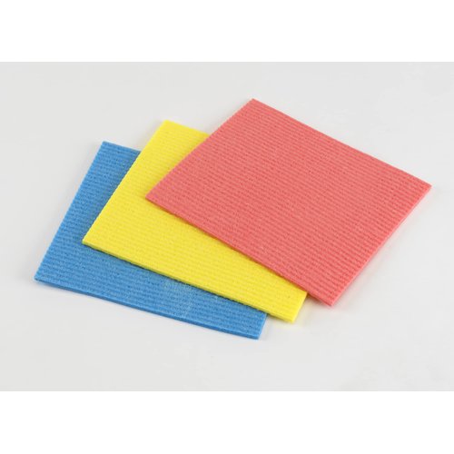 Casabella Cellulose Sponge Cloth, 3-Pack, assorted colors