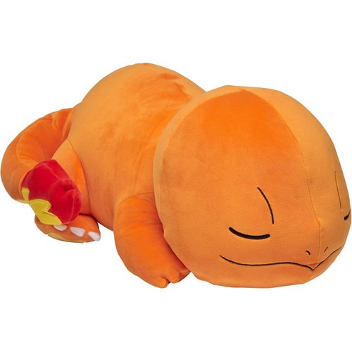 Pokemon Charmander Plush, 18-Inch Plush Toy - Adorable Sleeping Charmander - Ultra-Soft Plush Material, Perfect for Playing, Cuddling & Sleeping - Gotta Catch ‘Em All