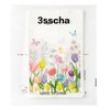 3sscha 50Pcs Spring Floral Tulip Party Favor Bag - Springtime Flower Plastic Waterproof Goodie Bag Bloom Butterfly Rectangular Gift Bags for Kids Birthday Baby Shower Decoration Party Supplies