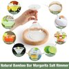 Margarita Salt Rimmer Set with Lid - Bamboo Salt Rimmer for Cocktails - Bar Party Glass Rimmering for Drinks, Cocktail Sugar Rimmer, Margarita Salt Container for Bar Salt and Sugar Rimmer Spice Box