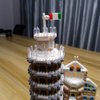 alltogetho The Leaning Tower of Pisa Euro Constrution Micro Mini Building Blocks for Adult Toys Set Assemble Bricks for Gift
