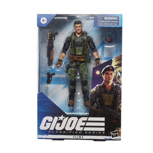 G.I. Joe Classified Series Flint Action Figure 26 Collectible Premium Toy with Multiple Accessories 6-Inch Scale with Custom Package Art