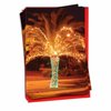 The Best Card Company - 12 Boxed Christmas Greeting Cards (1 Design, 12 Cards) - Tropical Beach and Vacation Holidays, Bulk Set - Holiday Palms B3273AXSG