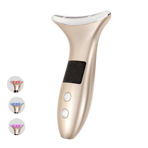 LITOAPH 8 Modes&3 Color Facial-Massager-Device(Gold)