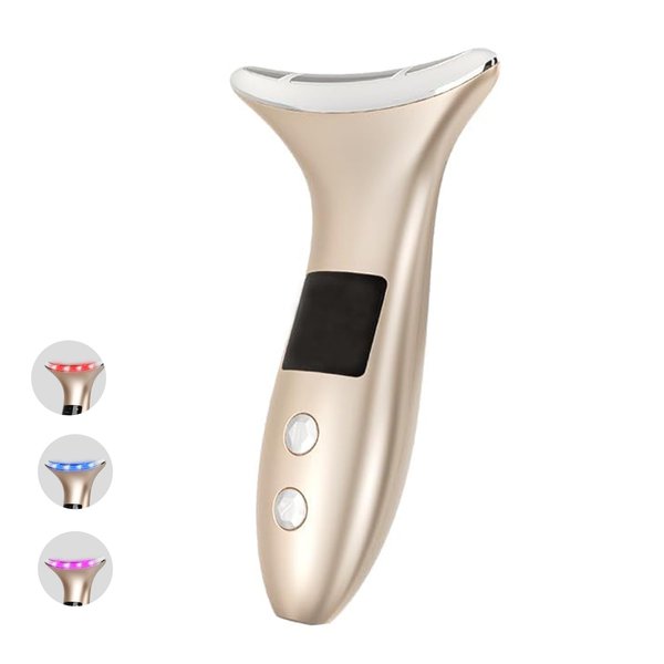 LITOAPH 8 Modes&3 Color Facial-Massager-Device(Gold)