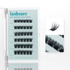Lashsure Self Adhesive Eyelash Clusters Kit - Natural Black, Reusable False Eyelashes Kit for Women, Easy to Apply, Lightweight & Natural Looking (MF10-11)