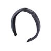 Motique Accessories 1.5 Inch Velvet Braid Headband Women and Girls Hair Band (Grey)