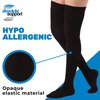 ABSOLUTE SUPPORT Hi Thigh Compression Stockings 20-30 mmHg for Women and Men with Closed Toe - Over the Knee Compression Hose for Varicose Veins Circulation Black, Small