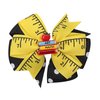 AsggBah 3pcs Back to School Pencil Bow Hair Clips Colorful Grosgrain Hairgrips Alligator Clips for First Day of School Toddler Kids Kindergarten Pupils Students Hair Accessories