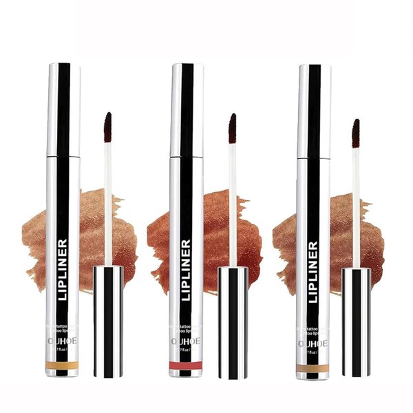 KTouler Peel Off Lip Liner, 3Pcs Matte Lip Liner,Waterproof Long Lasting Highly Pigmented Color Peel Off Lip Stain Lipsticks Makeup for Women (Peel Off Lip Liner, 3Pcs)