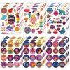 Qpout Happy Diwali Stickers for Kids,24 Sheets (436pcs in All) Indian Festival of Lights Party Themed Decals for Water Bottle Envelope Gift Box Art Craft Deepavali Party Decoration Supplies