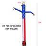 HI SUYI 20ft Advertising Inflatable Tube Men Blow Up Giant Waving Arm Fly Puppet Christmas Halloween Decorative Signs for Business Store Party (No Blower)
