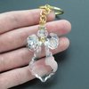 Crystal Angel Key Ring (12 Pcs) - Wedding Favors/Baptism Favors/Quinceanera Favors/First Communion Favors Baby Dedication (Gold)