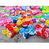 20 Packs Bulk Flower Fidget Bubble Mini Pop Fidget Keychain，Birthday Party Favors Supplies summer Student Prizes
