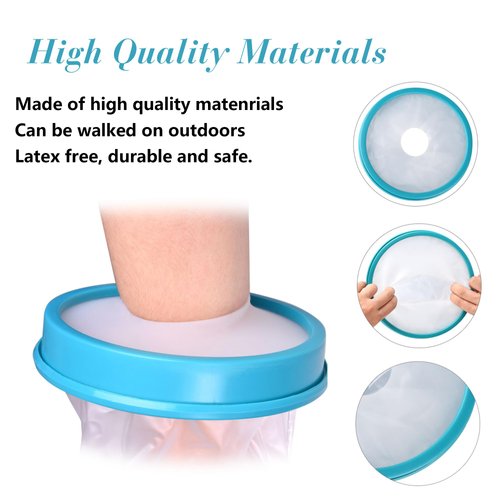 Waterproof Cast Covers for Shower Hand Adult, Cast Protector for Broken Wrist, Reusable Adult Half Arm Cast Sleeve Bag Hand Cast Cover for Swimming Bathing Arm Hand Wrist Finger, Keep Wounds Dry