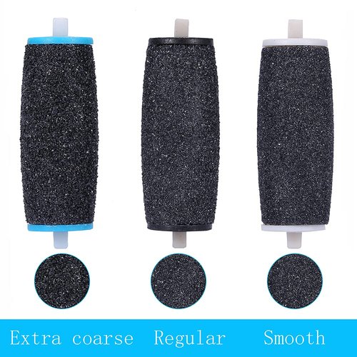 Replacement Roller Refill Heads Compatible with Amope Pedi Perfect Electronic Callus Remover Foot File(4 Pack Extra Coarse& 3 Pack Regular Coarse & 3 Pack Gentle Smooth)