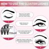 Individual Lashes 280Pcs DIY Eyelash Extension 30D+40D C Curl Mixed 15-20mm Cluster Lashes Natural Wispy Reusable Mink Lash Cluster at Home by FADVAN (30D+40D-0.07C, 15-20mm)