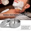 ARTIBETTER Stainless Steel Shaving Bowl with Lid Shaving Soap Bowl Mens Shave Soap Cup For Shaving Soap & Cream(Silver)
