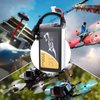 TATTU 2500mAh 2S 7.4v Fatshark Goggles Headset LiPo Battery Pack with DC5.5mm Plug and LED Power Indicator