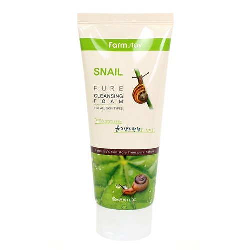 Farm Stay Korean Pure Snail Foam Cleanser [ 180ml / 6.09oz ] 폼클렌징