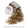 Hoyols Hair Bands Hair Ties Elastic Rubber Bands Ponytail Mini Soft for Women Girl 1000 Piece Pack Golden Color (Gold Metal) TPR