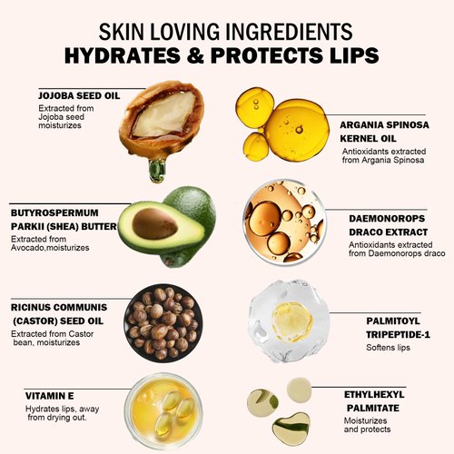 popcode Black Lip Balm, Hydrating Sheer Lipstick For Sheer Color With A Shiny Finish, Color Changing Lipstick, Vegan & Cruelty-free, Black Rose