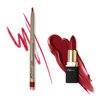 Khasana Lipstick & Automatic Lip Liner Set, Matte, Soft and Smooth Lip Color Kit, Vitamin E & C Infused for Nourishment & Hydration, Long Lasting, Color Matched Set (The Sign 460+34, 13.5)