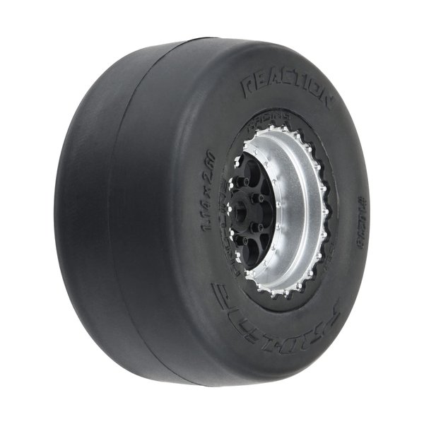 Pro-line Racing 1/16 Reaction Rr Tires MTD 7mm Blk/SilMiniDrag2 PRO1021810 RC Tire