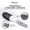 Bombshell Ceramic Round Brush — Pro Ultra Ceramic Thermal Round Hair Brush with Rubber Handle, Round Brush for Blow Drying, Curling, and Styling 1.7"