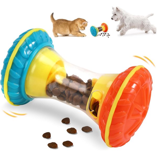 Neptniopllab Treat Dispensing Dog Toys Smart Interactive Chew Toy for Small Dogs - Treat Dispensing Pet Puzzle Food Toy, Snack Ball for Engaging Play and Cognitive Development