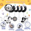 Baby Carseat Toy Black & White Rattle Spiral Hanging Activity Stroller Toy for Newborns Boys and Girls, Quality Baby Gifts for Baby Shower Party Favors, New Year, Valentine's - Lion