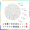 CLRDIVA Craft Rhinestones Resin 4mm White Rhinestones for Crafting Flatback Rhinestone Bedazzling Gems Bulk Jelly Crystals Round Diamonds for Crafts Shoes Tumblers Nails Makeup DIY Bling Decoration