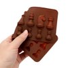 2Pcs Chess Piece Chocolate Candy Molds, International Chess Silicone Mold Epoxy Resin Craft Casting Fondant Paper Clay Wax Melt Mold