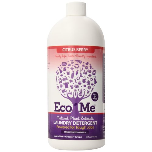 Eco-me Plant Based Concentrated Laundry Detergent, Clear Citrus Berry 32 Fl Oz (Pack of 1)