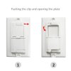 Rocker Light Switch Guard, ILIVABLE Child Proof Switch Plate Cover Guard Protects Your Lights from Being Accidentally Turned On or Off by Children and Adults (Clear,Pack of 2)