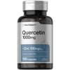 Horbäach Quercetin 1000mg Capsules | with 100mg Zinc | 100 Count | Non-GMO, Gluten Free Supplement | High Potency Formula