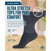 Doctor's Select Mens Diabetic Socks - 4 Pairs | Black, Gray, Beige, Navy | Neuropathy Socks for Men | Diabetic Socks for Men | Mens Diabetic Socks size 10-13 | Diabetic Crew Socks for Men