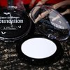 Goth White Face Body Paint Makeup Foundation, DE'LANCI Professional Semi-matte White Foundation Makeup, Smudge-Proof White Face Paint Foundation for Halloween Clown Joker SFX Zombie Monster Costume
