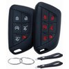 REPROTECTING Silicone Rubber Key Fob Cover Compatible with Cadillac Escalade Escalade ESV (Black/Black, 6 Buttons)