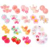 HIFOT 18 Pairs Clip on Earrings for Girls, Animals Candy Hypoallergenic Earrings Princess Pretend Dress Up Jewelry for Little Girls Kids Toddler